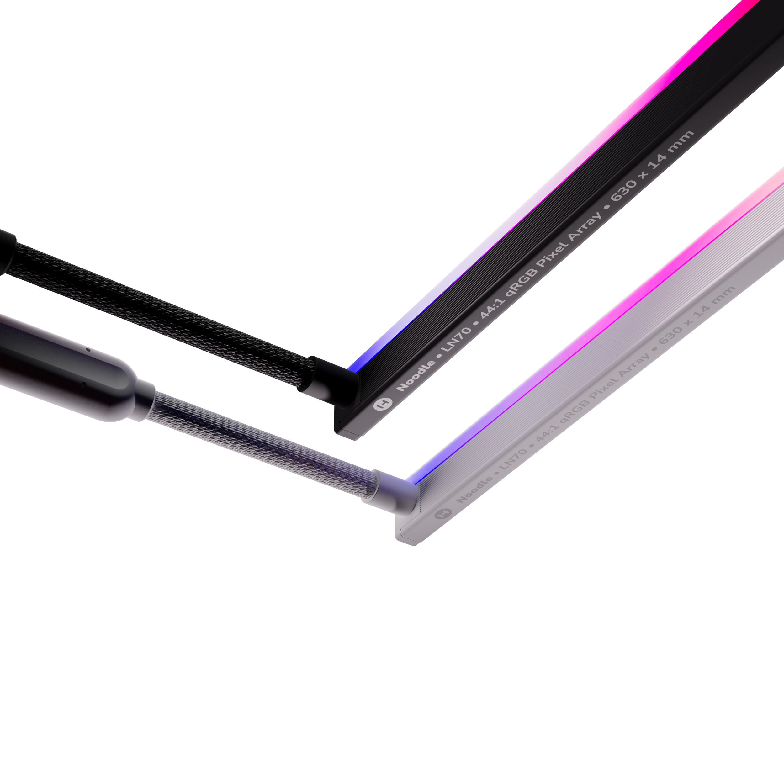 A large main feature product image of EX-DEMO HYTE Noodle LN70 Smooth Digital Light Strip (White)