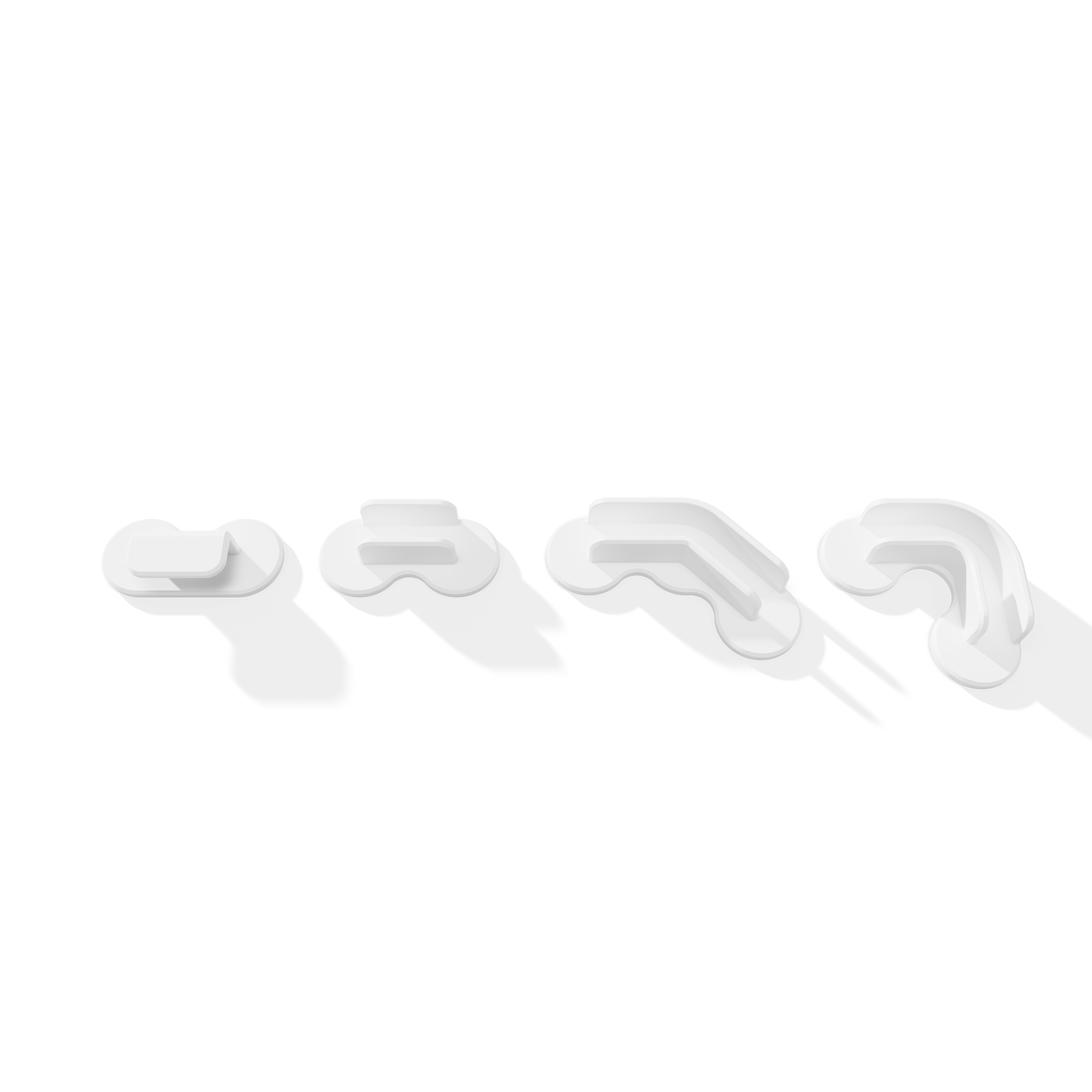 A large main feature product image of EX-DEMO HYTE Noodle LN70 Smooth Digital Light Strip (White)