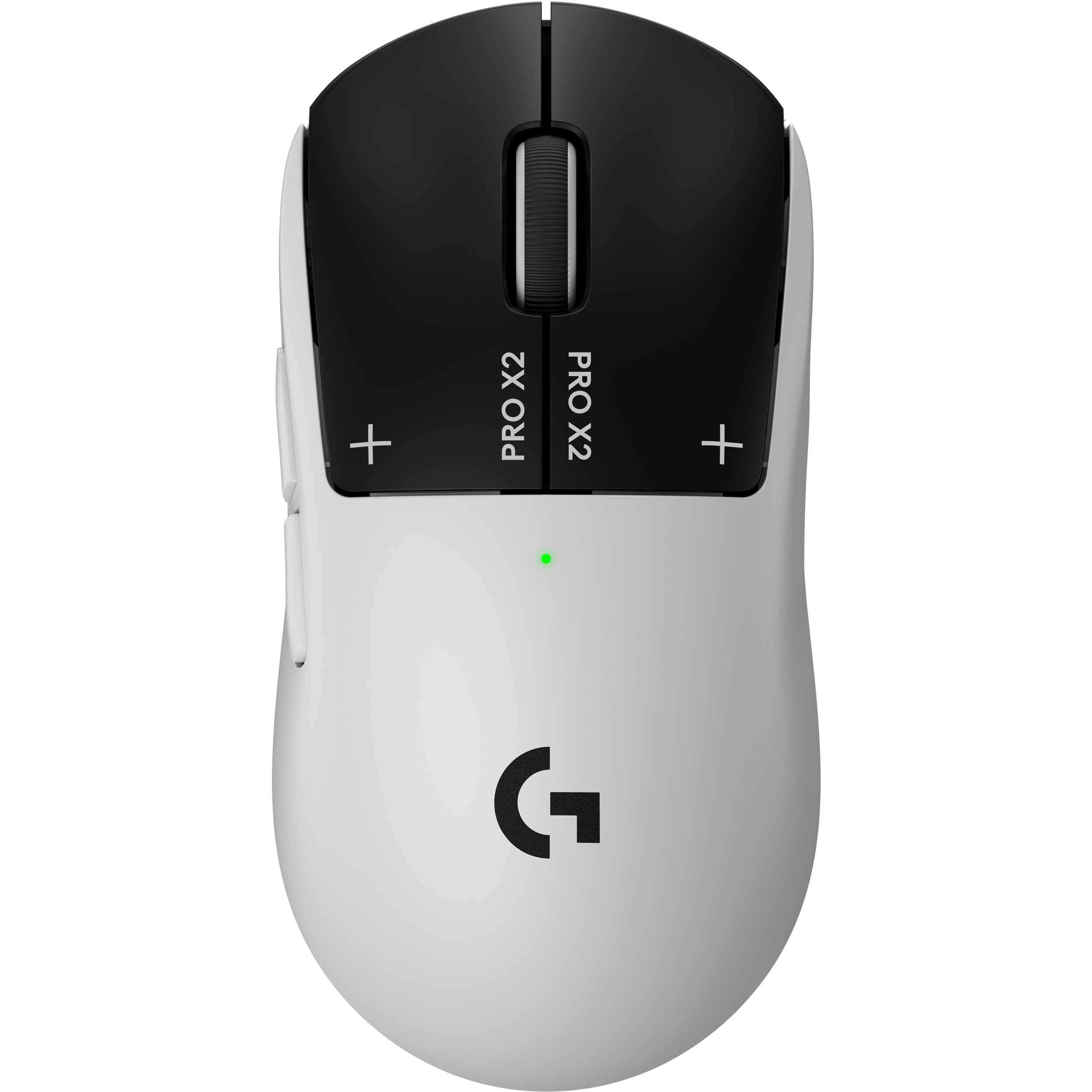 A large main feature product image of Logitech G PRO X2 SUPERSTRIKE LIGHTSPEED - 60g Lightweight Wireless Gaming Mouse (White)