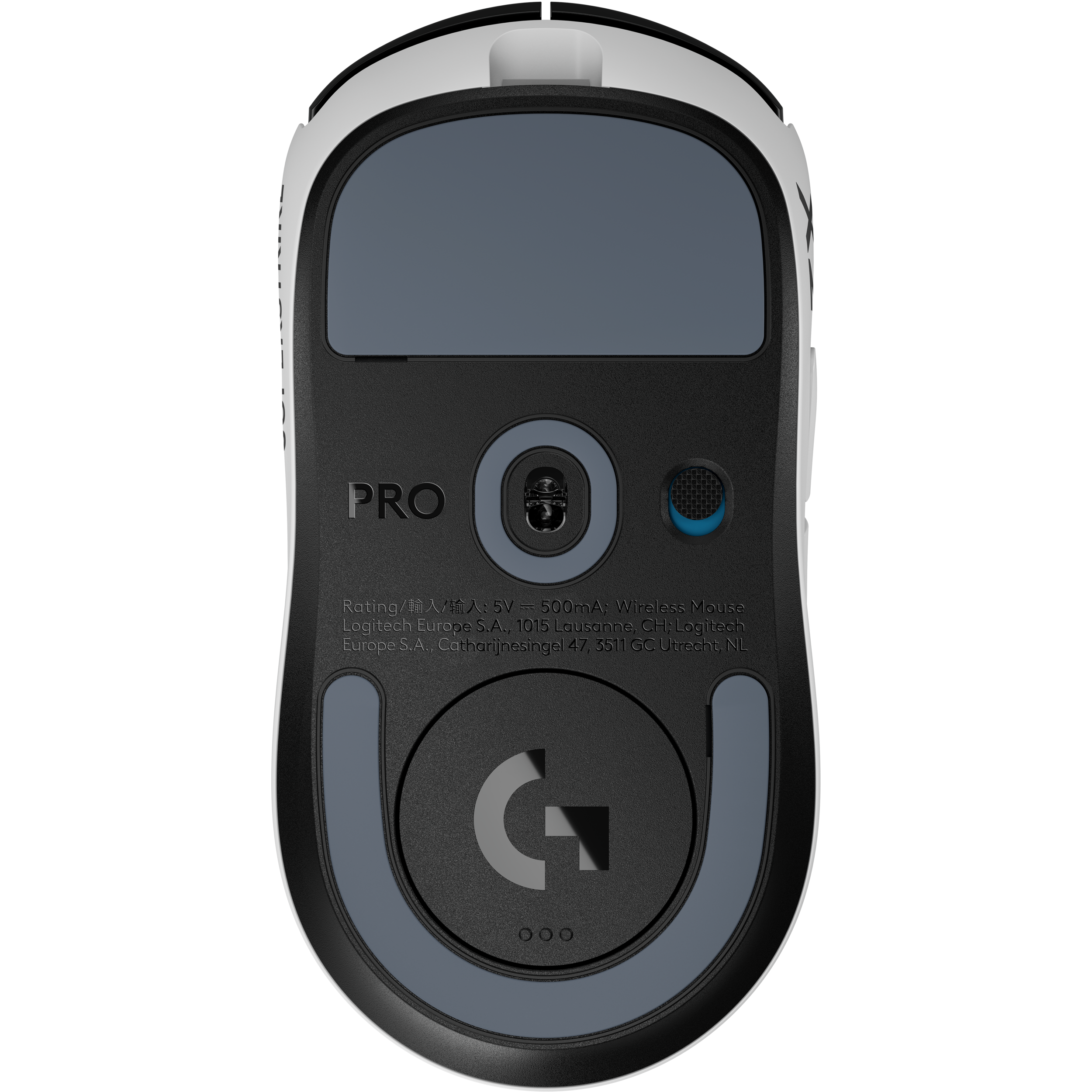 A large main feature product image of Logitech G PRO X2 SUPERSTRIKE LIGHTSPEED - 60g Lightweight Wireless Gaming Mouse (White)