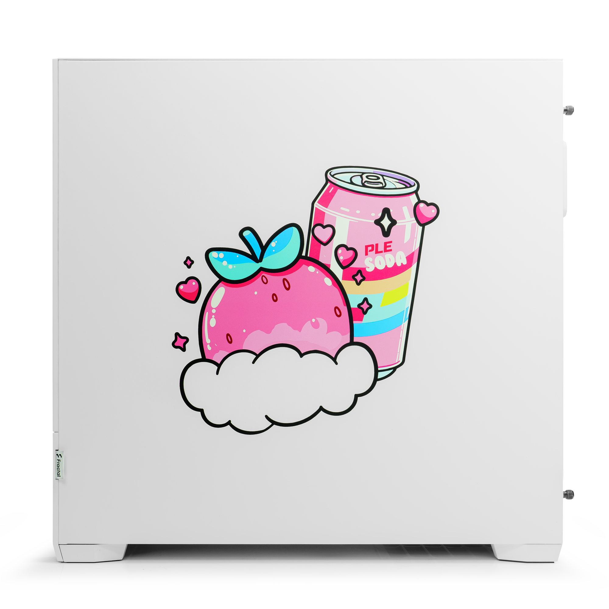 A large main feature product image of EX-DEMO PLE Pop White A770 Prebuilt Ready To Go Gaming PC