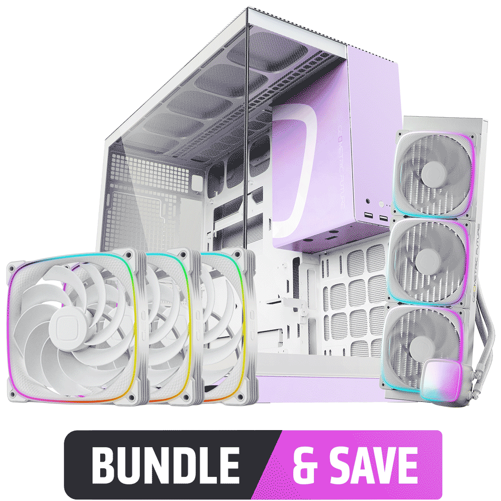 A large main feature product image of Geometric Future - Case & Cooler Bundle