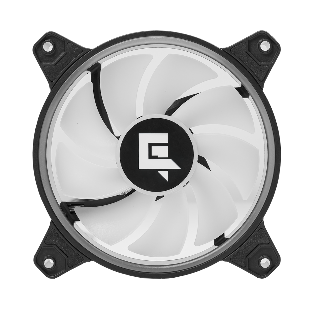A large main feature product image of EX-DEMO GamerChief Dash ARGB PWM 120mm Reverse Blade Fan - Black