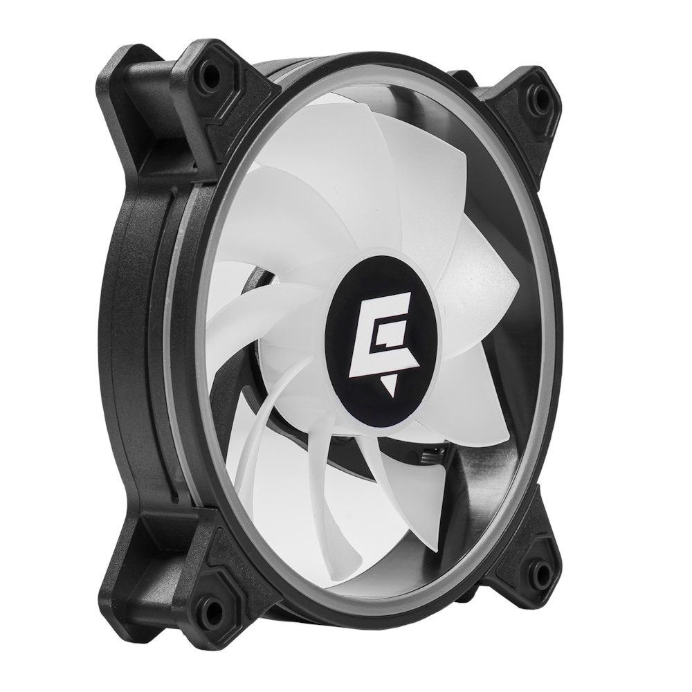 A large main feature product image of EX-DEMO GamerChief Dash ARGB PWM 120mm Reverse Blade Fan - Black