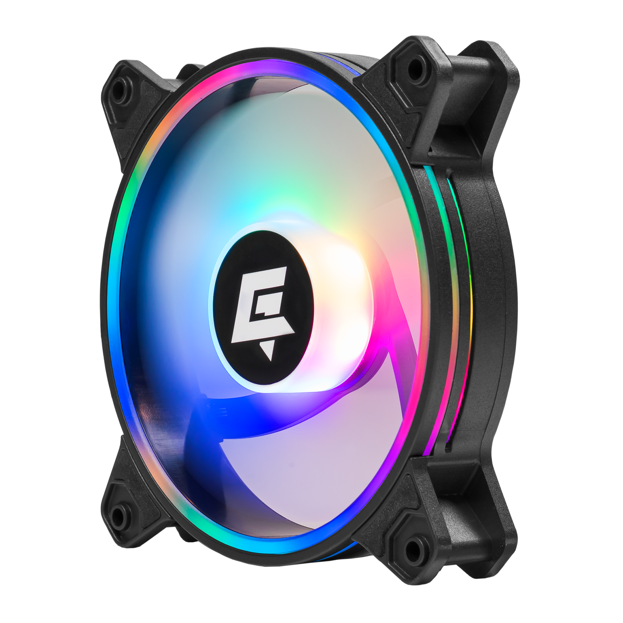 A large main feature product image of EX-DEMO GamerChief Dash ARGB PWM 120mm Reverse Blade Fan - Black