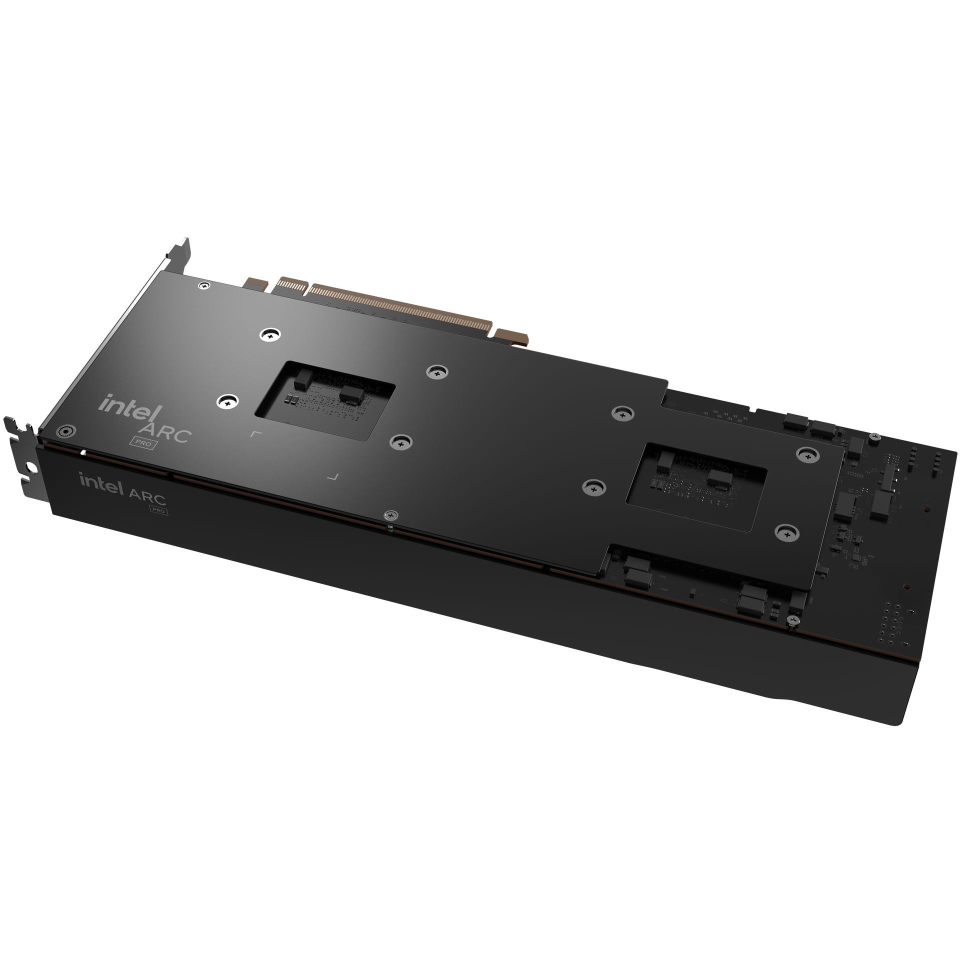 A large main feature product image of MAXSUN Intel Arc Pro B60 Dual Turbo 48GB GDDR6