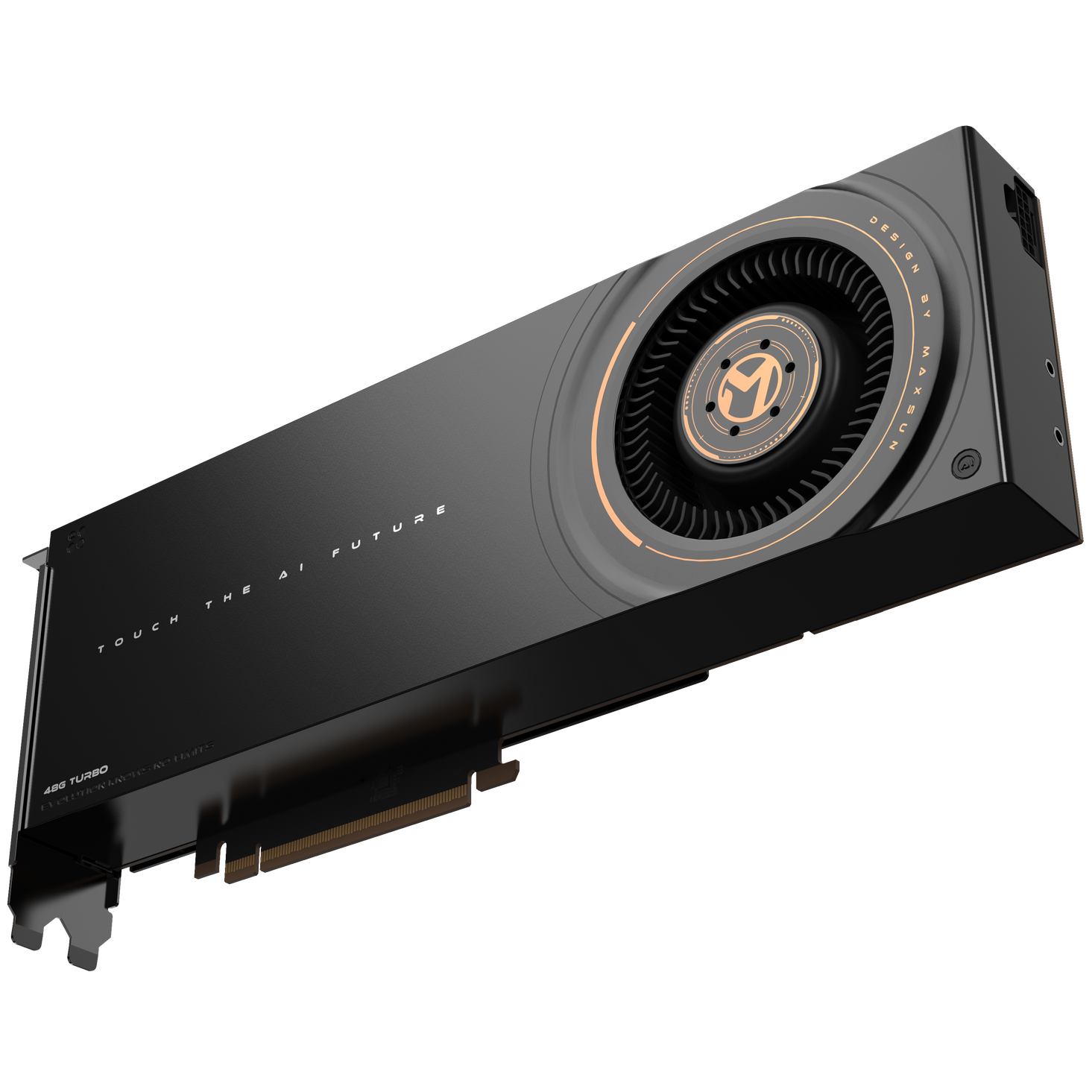 A large main feature product image of MAXSUN Intel Arc Pro B60 Dual Turbo 48GB GDDR6