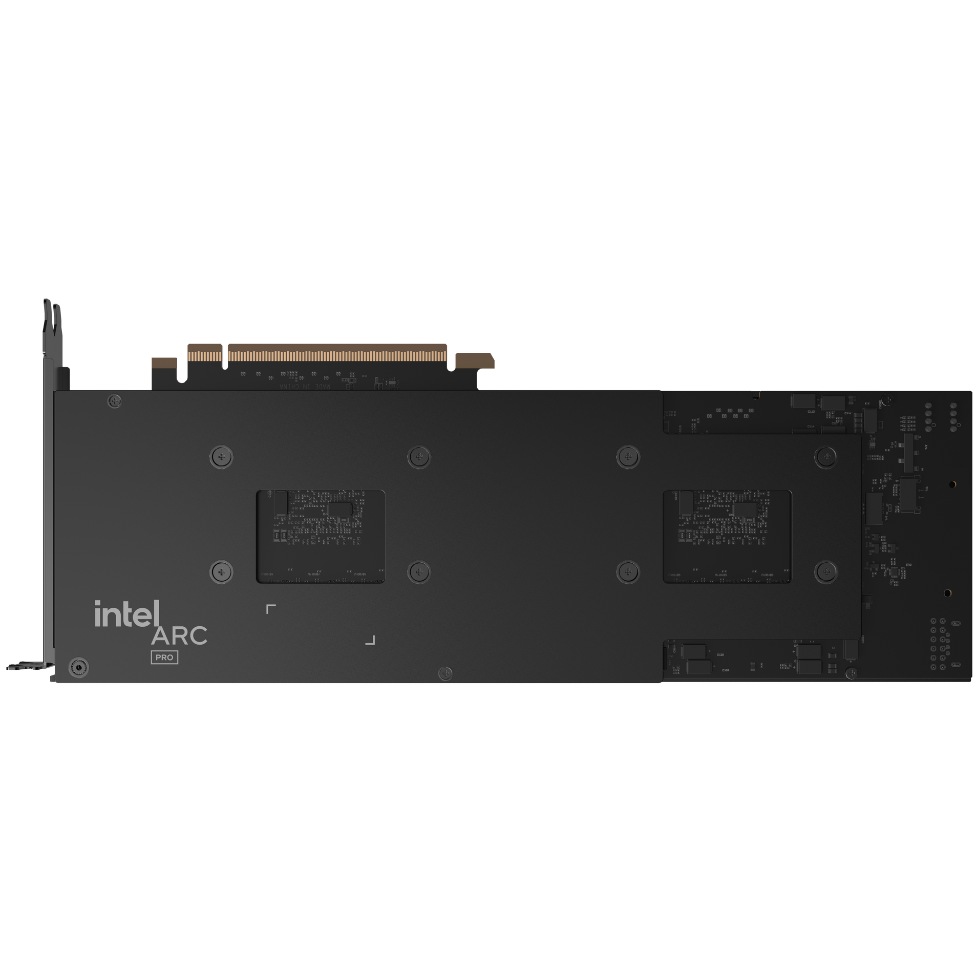 A large main feature product image of MAXSUN Intel Arc Pro B60 Dual Turbo 48GB GDDR6