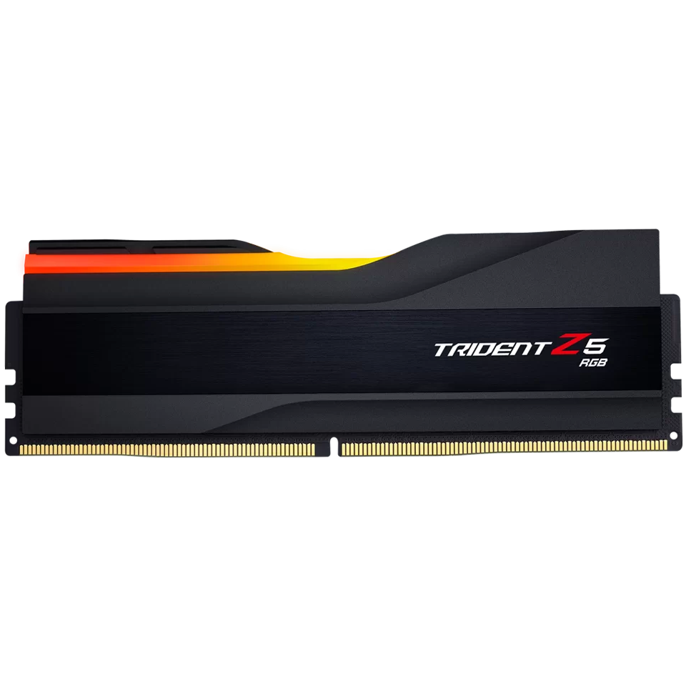 A large main feature product image of G.Skill Trident Z5 RGB 16GB Single (1x16GB) DDR5-6000 C36