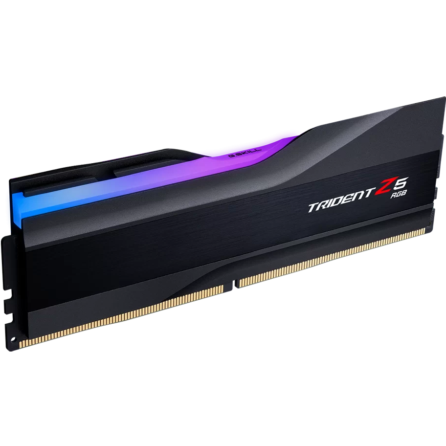 A large main feature product image of G.Skill Trident Z5 RGB 16GB Single (1x16GB) DDR5-6000 C36