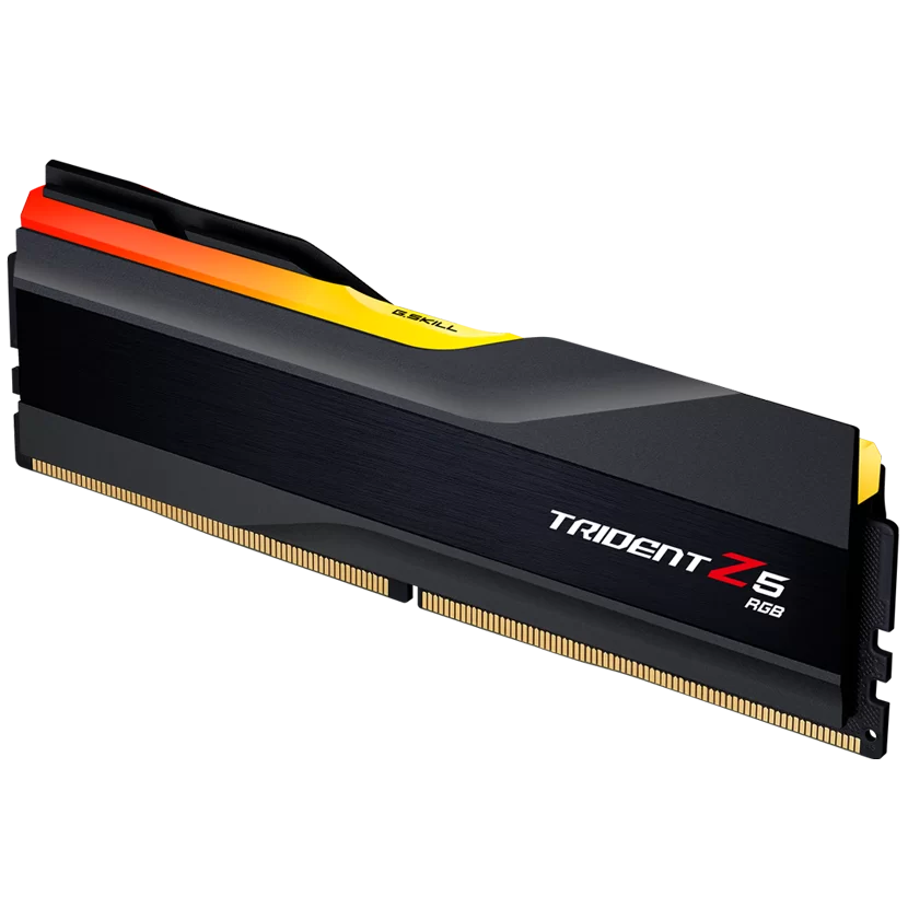 A large main feature product image of G.Skill Trident Z5 RGB 16GB Single (1x16GB) DDR5-6000 C36