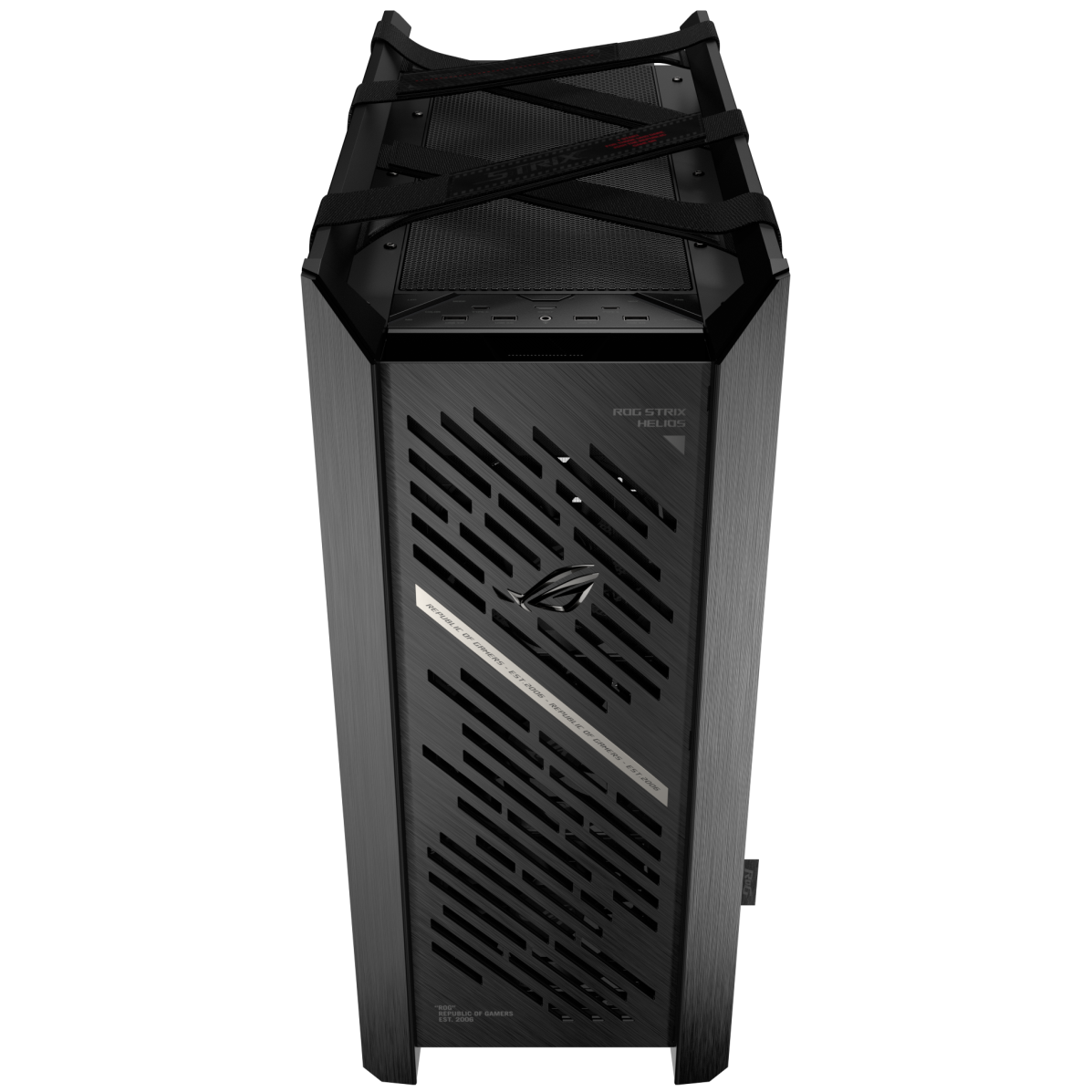 A large main feature product image of ASUS ROG Strix Helios II eATX Mid Tower Case - Black