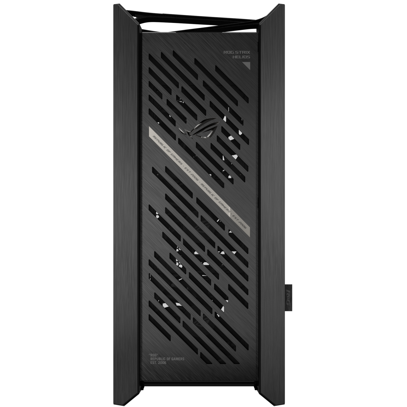 A large main feature product image of ASUS ROG Strix Helios II eATX Mid Tower Case - Black