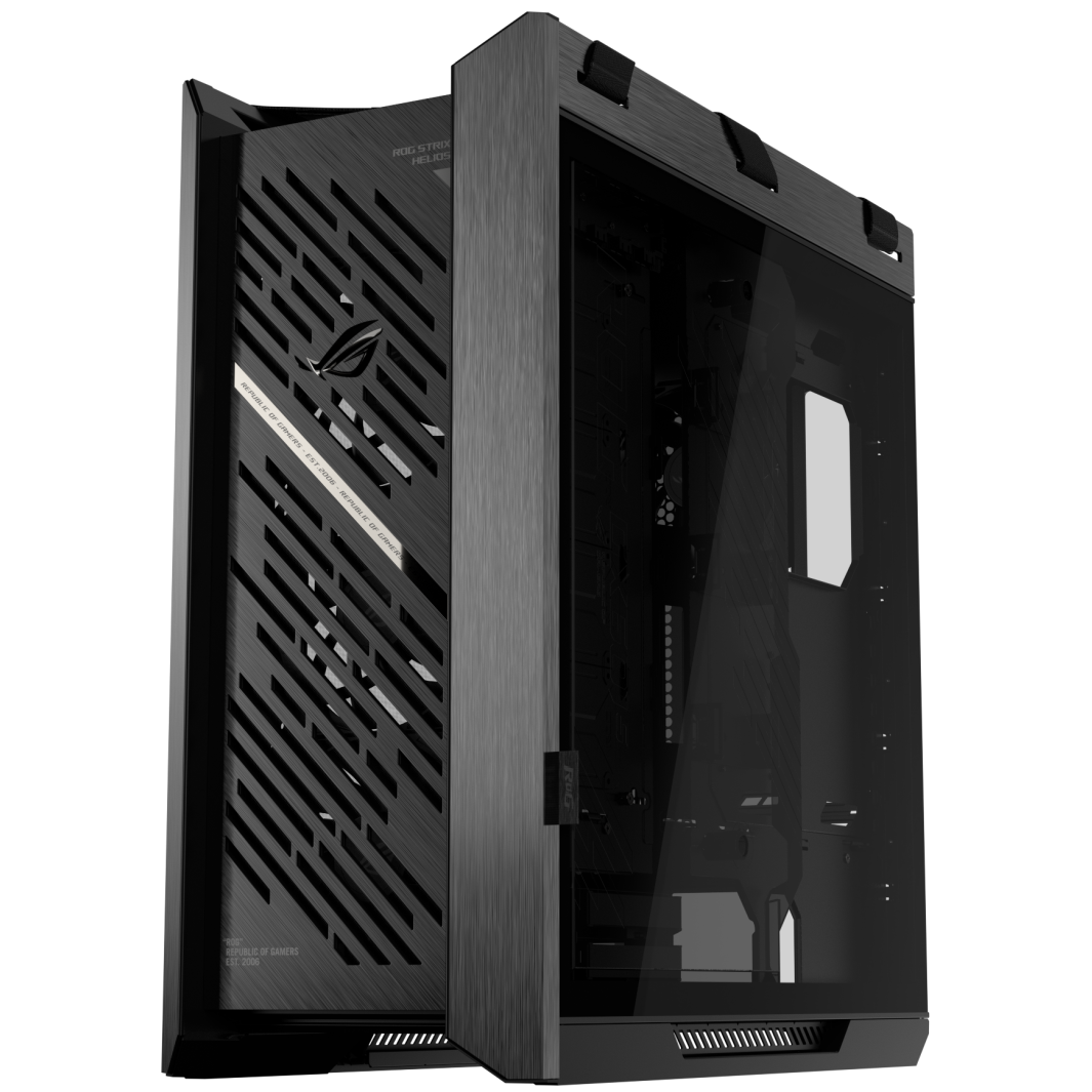 A large main feature product image of ASUS ROG Strix Helios II eATX Mid Tower Case - Black