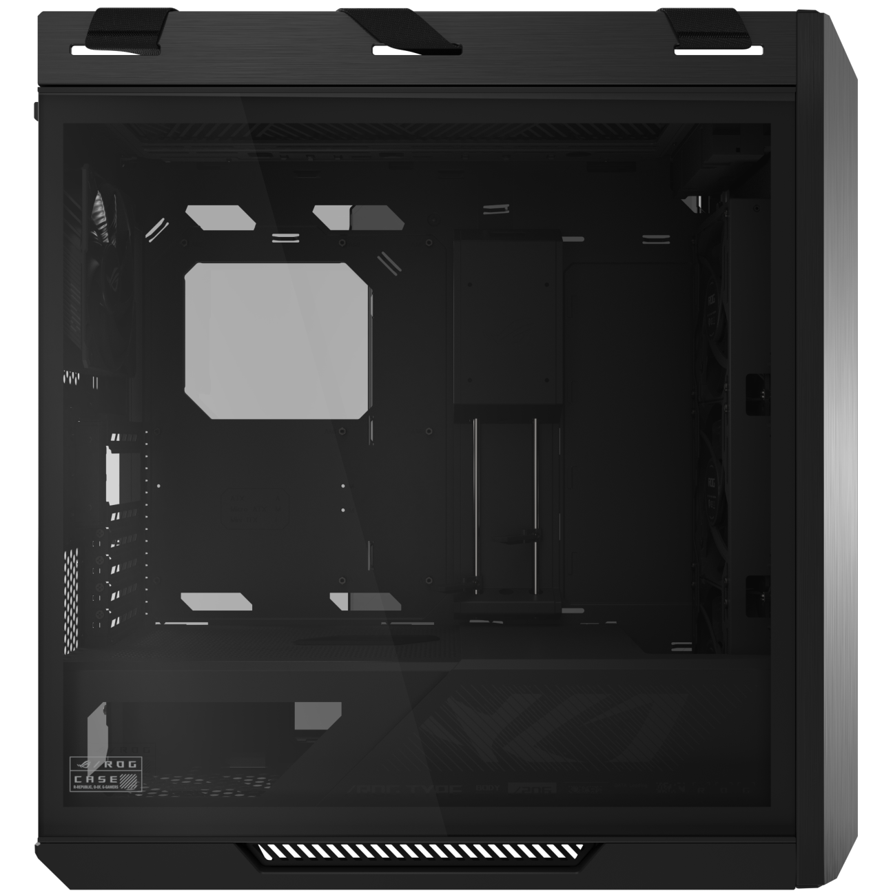 A large main feature product image of ASUS ROG Strix Helios II eATX Mid Tower Case - Black