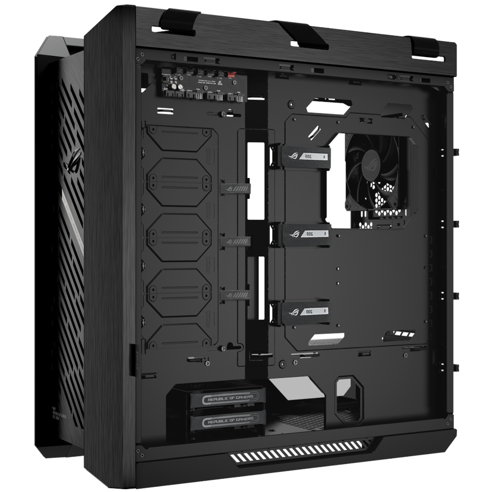 A large main feature product image of ASUS ROG Strix Helios II eATX Mid Tower Case - Black