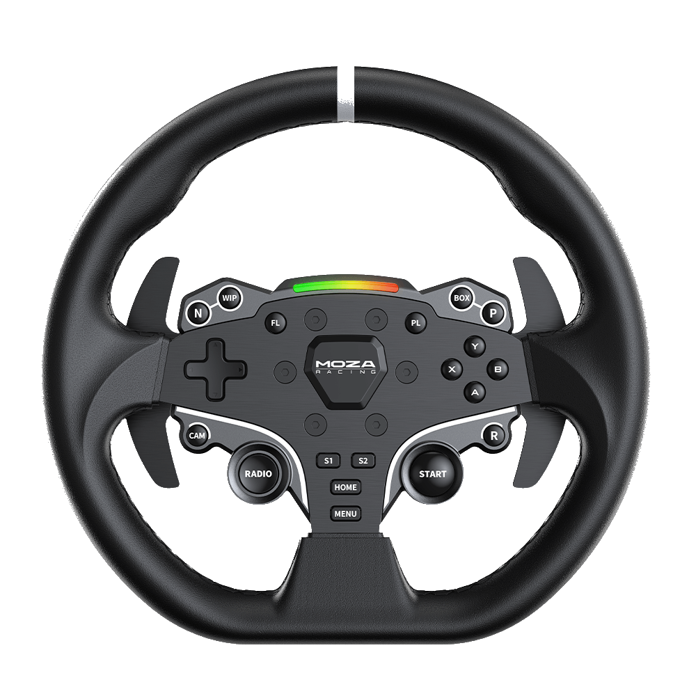 A large main feature product image of EX-DEMO MOZA R5 Racing Simulator Bundle - 5.5Nm Direct Drive Wheel & Pedals