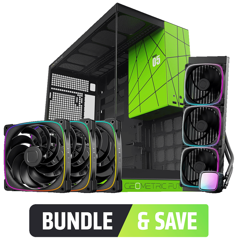 A large main feature product image of Geometric Future - Case & Cooler Bundle