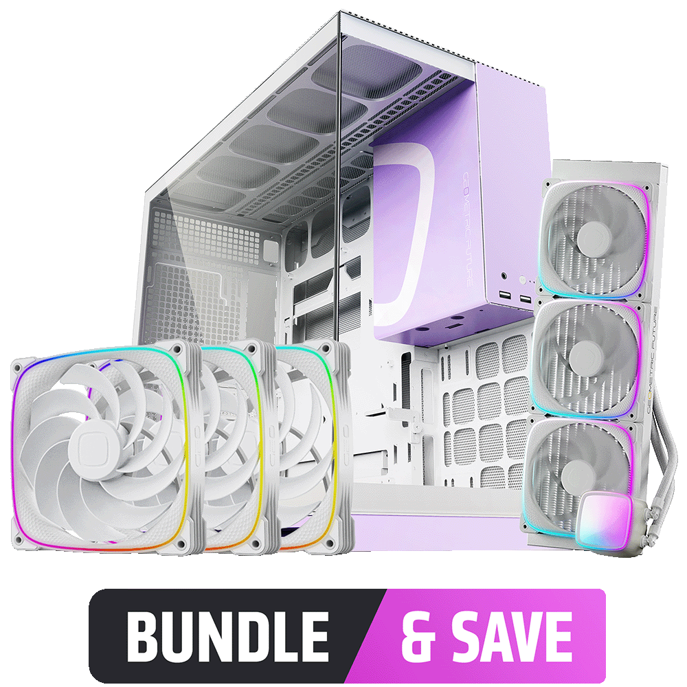 A large main feature product image of Geometric Future - Case & Cooler Bundle