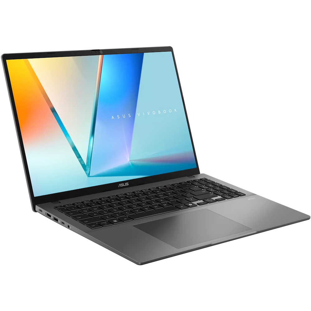 A large main feature product image of ASUS Vivobook S16 (S3607)- 16" 144Hz, Ultra 5 225H, 16GB/512GB - Win 11 AI Notebook