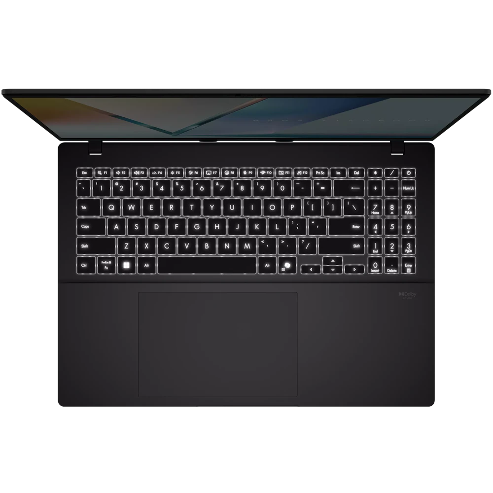 A large main feature product image of ASUS Vivobook S16 (S3607)- 16" 144Hz, Ultra 5 225H, 16GB/512GB - Win 11 AI Notebook