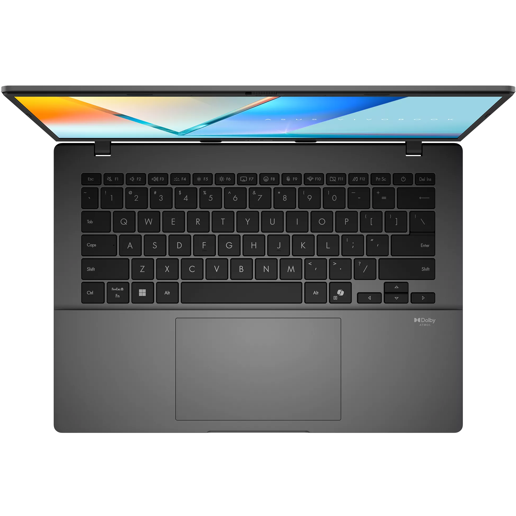 A large main feature product image of ASUS Vivobook S14 (S3407) - 14" OLED, Ultra 7 255H, 16GB/512GB - Win 11 Notebook