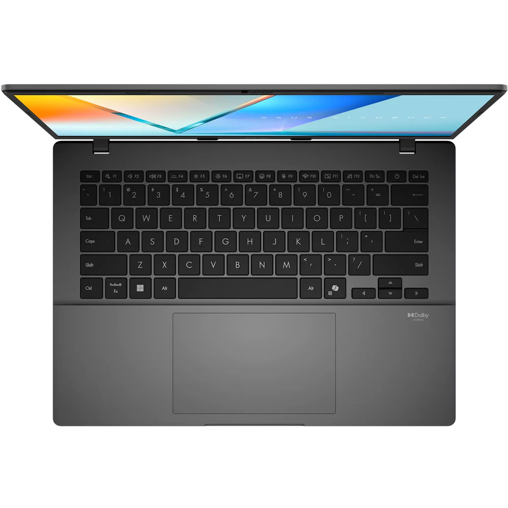 A large main feature product image of ASUS Vivobook S14 (S3407) - 14" OLED, Ultra 7 255H, 16GB/512GB - Win 11 Notebook