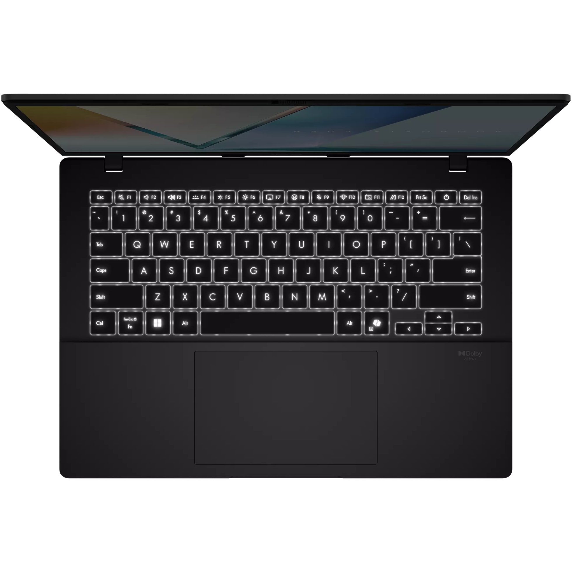 A large main feature product image of ASUS Vivobook S14 (S3407) - 14" OLED, Ultra 7 255H, 16GB/512GB - Win 11 Notebook