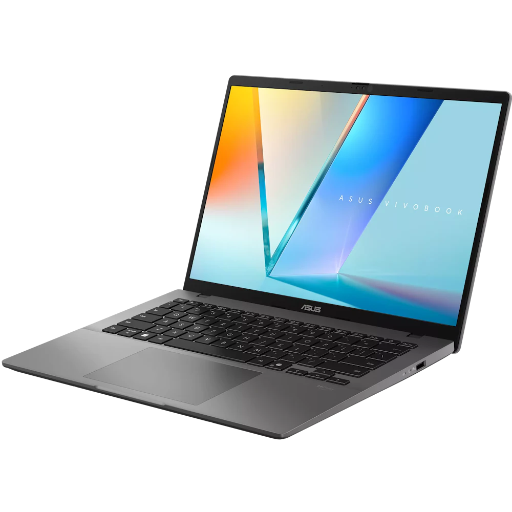 A large main feature product image of ASUS Vivobook S14 (S3407) - 14" OLED, Ultra 7 255H, 16GB/512GB - Win 11 Notebook