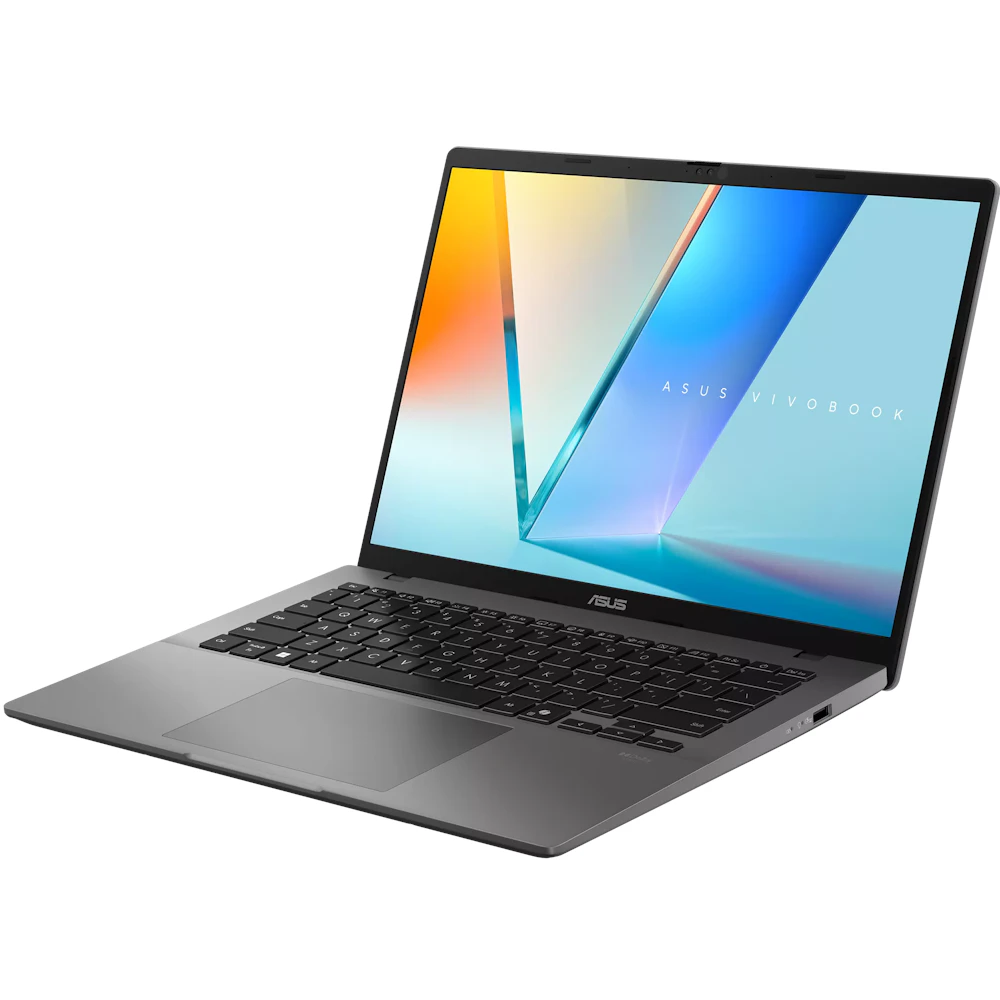 A large main feature product image of ASUS Vivobook S14 (S3407) - 14" OLED, Ultra 7 255H, 16GB/512GB - Win 11 Notebook