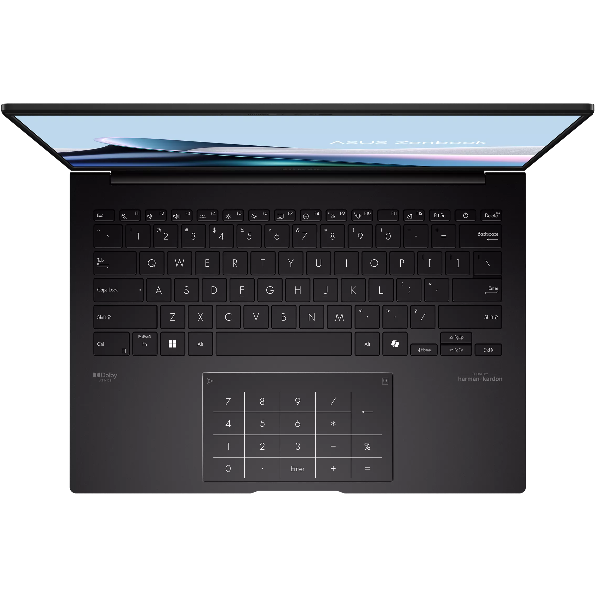 A large main feature product image of ASUS Zenbook 14 (UM3406) - 14" OLED,  Ryzen AI 5 430, 16GB/512GB - Win 11 Copilot Notebook