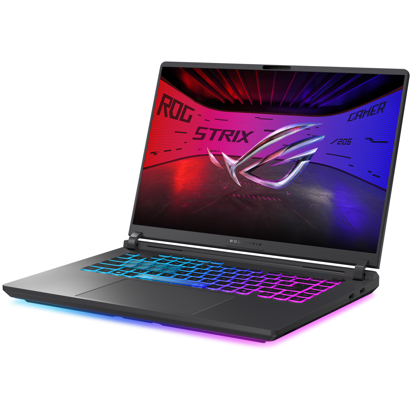 A large main feature product image of ASUS ROG Strix G16 (G615) - 16" 2.5K 240Hz, Ultra 9 275HX, RTX 5080, 32GB/2TB - Win 11 Gaming Notebook