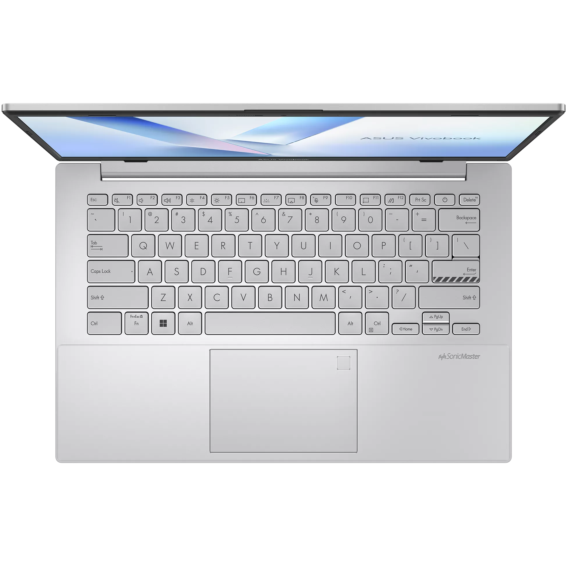A large main feature product image of ASUS Vivobook Go 14 (E1404) - 14", Athlon Silver, 4GB/128GB - Win 11 Notebook