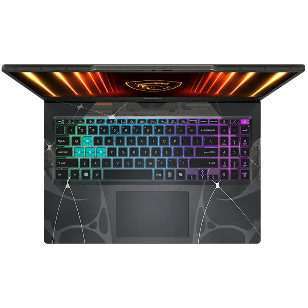 A large main feature product image of MSI Cyborg 15 (B13) -15.6" 144Hz, i5-13420H, RTX 5050, 16GB/512GB - Win 11 Gaming Notebook