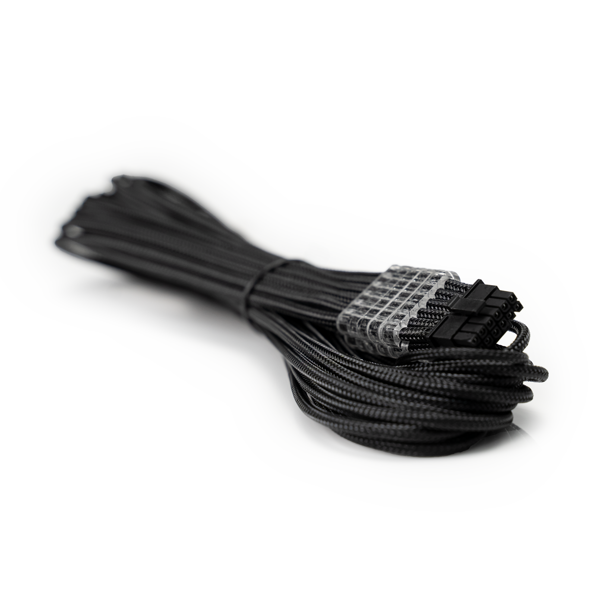 A large main feature product image of EX-DEMO GamerChief 12VHPWR 60cm Male to Male Sleeved Cable (Black)