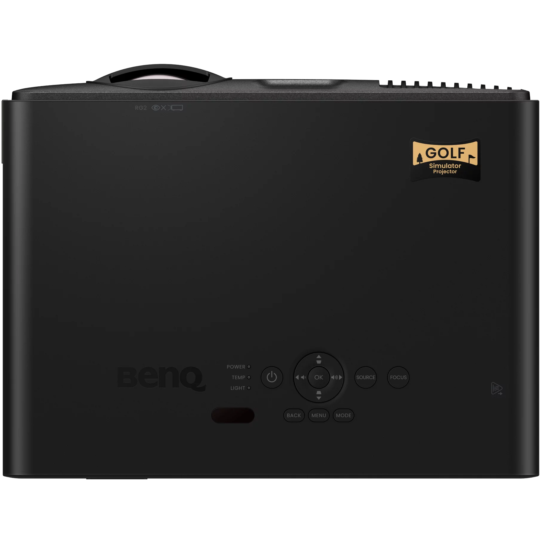 A large main feature product image of BenQ AK700ST 4K Golf Simulator Laser Projector