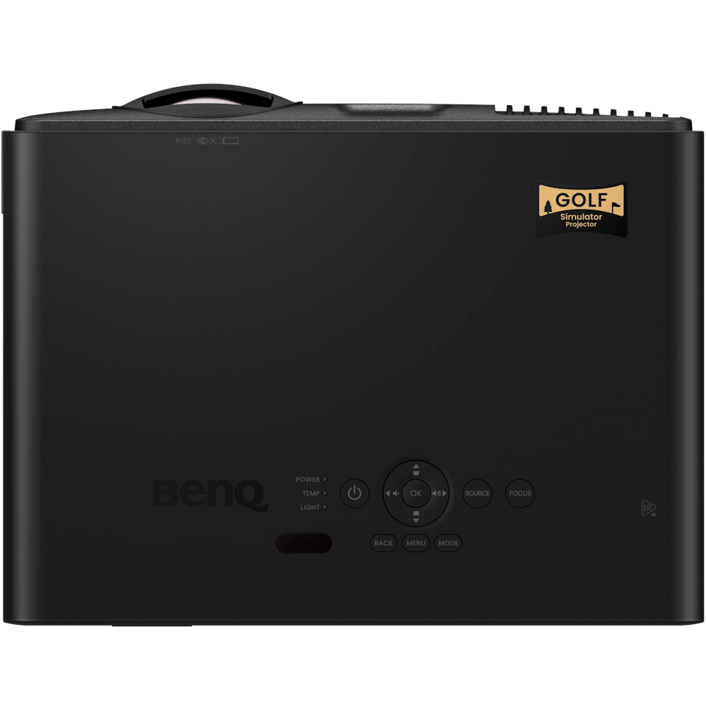 A large main feature product image of BenQ AK700ST 4K Golf Simulator Laser Projector