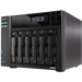 A product image of EX-DEMO Asustor Lockerstor 6 Gen2 Tower 6-Bay NAS - 2.0GHz Quad-Core, 8GB RAM, Dual 2.5GbE
