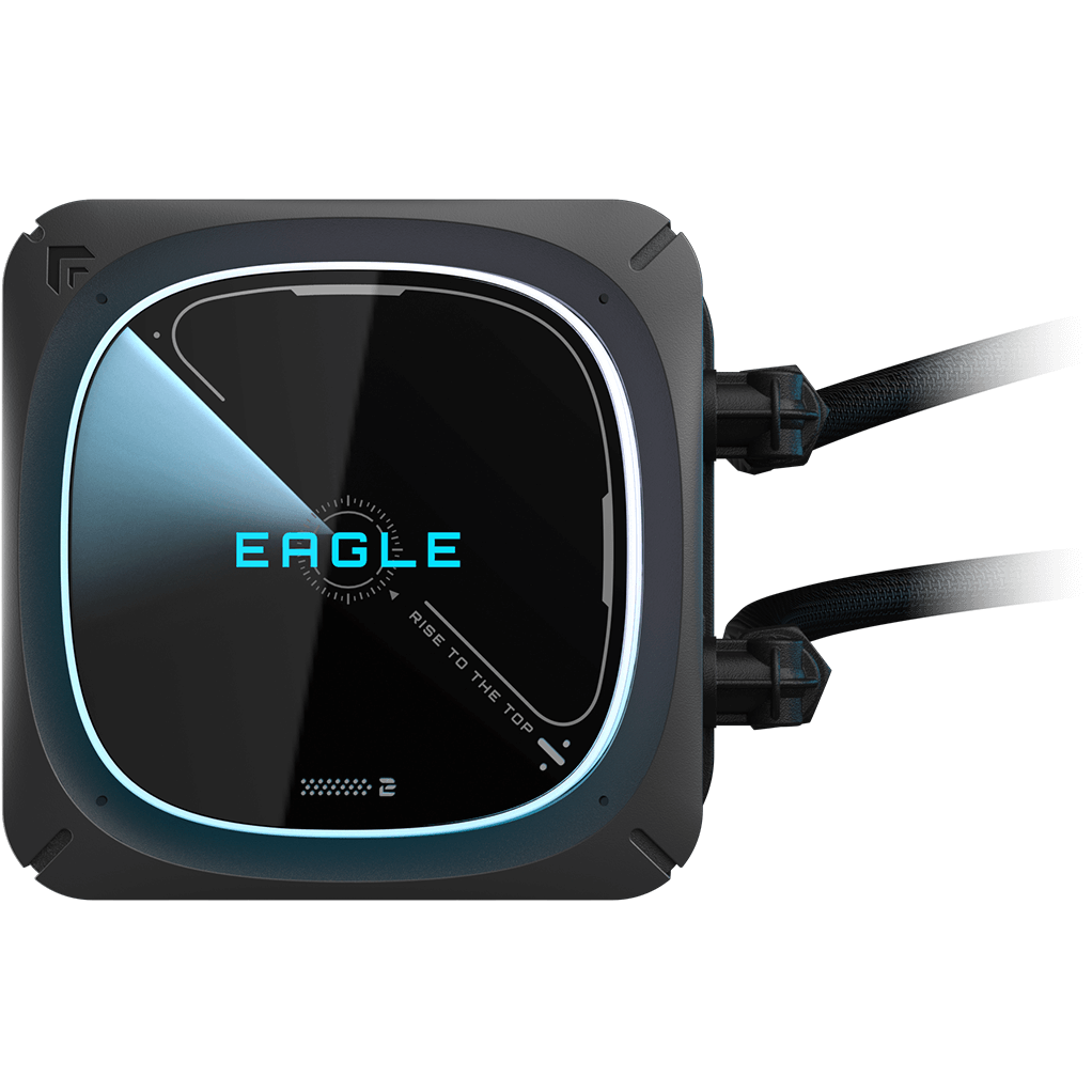 A large main feature product image of Gigabyte Eagle  360 360mm AIO Liquid CPU Cooler 