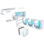 A small tile product image of Gigabyte Eagle 360I 360mm AIO Liquid CPU Cooler (White)