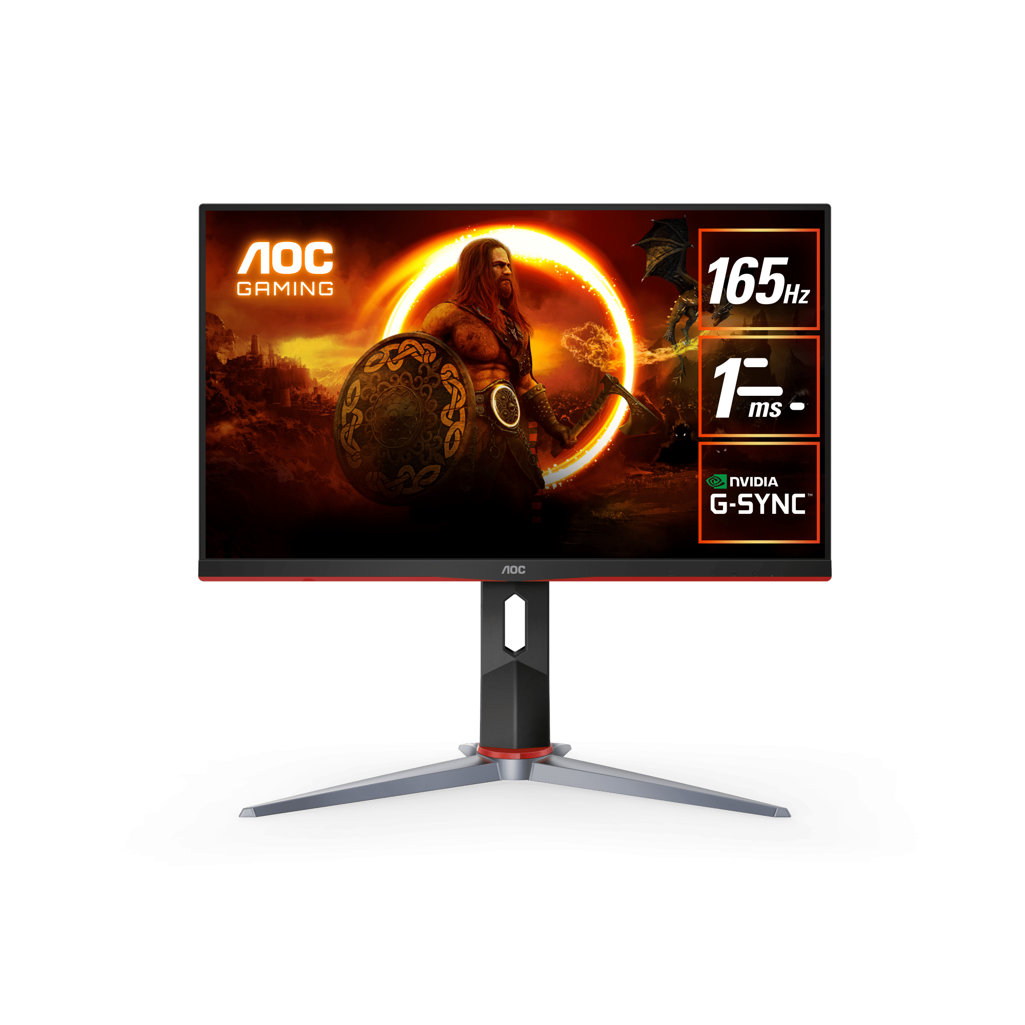 A large main feature product image of EX-DEMO AOC Gaming 24G2SP 23.8" FHD 165Hz IPS Monitor