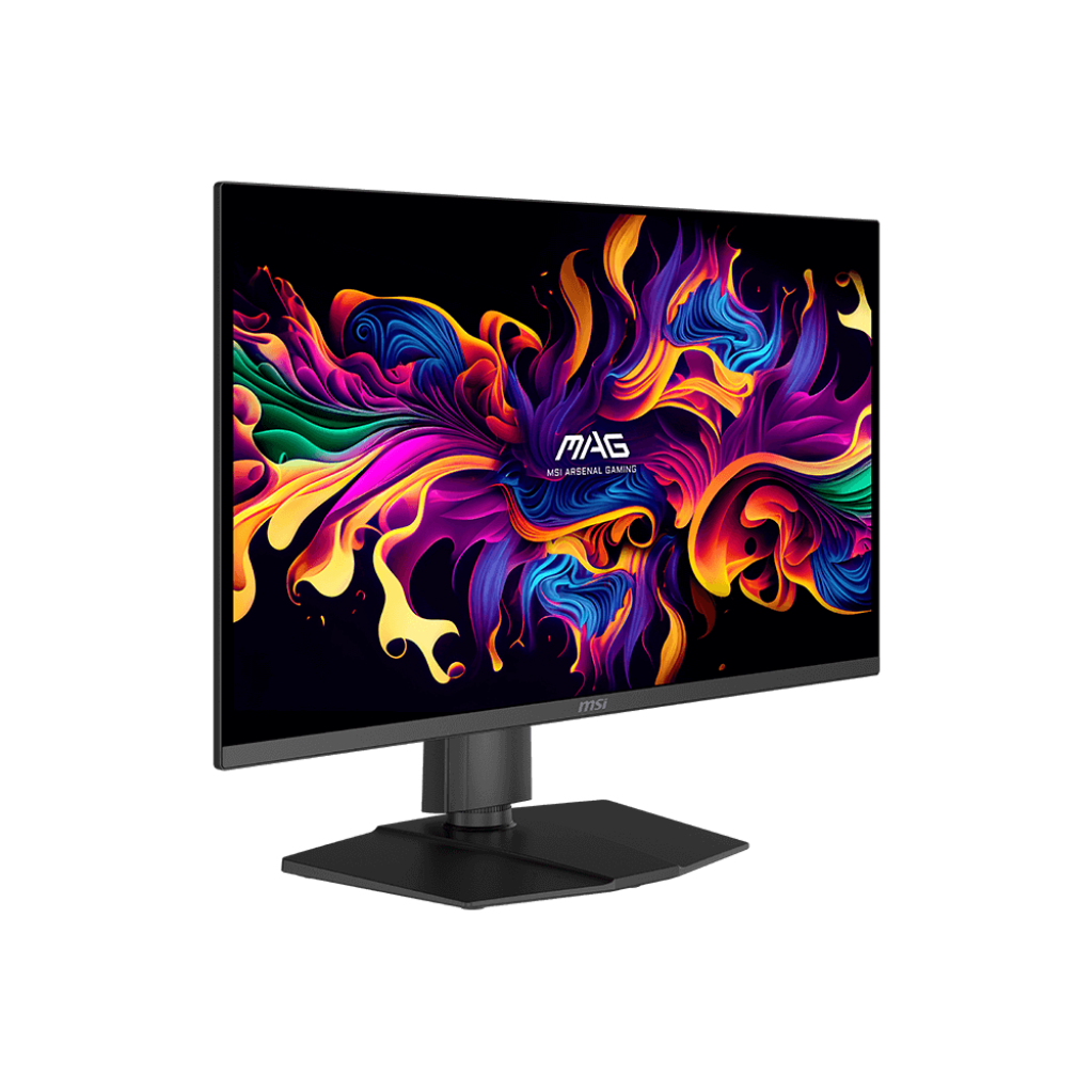 A large main feature product image of EX-DEMO MSI MAG 273QP QD-OLED X24 - 27" 1440p 240Hz 0.03ms QD-OLED Gaming Monitor