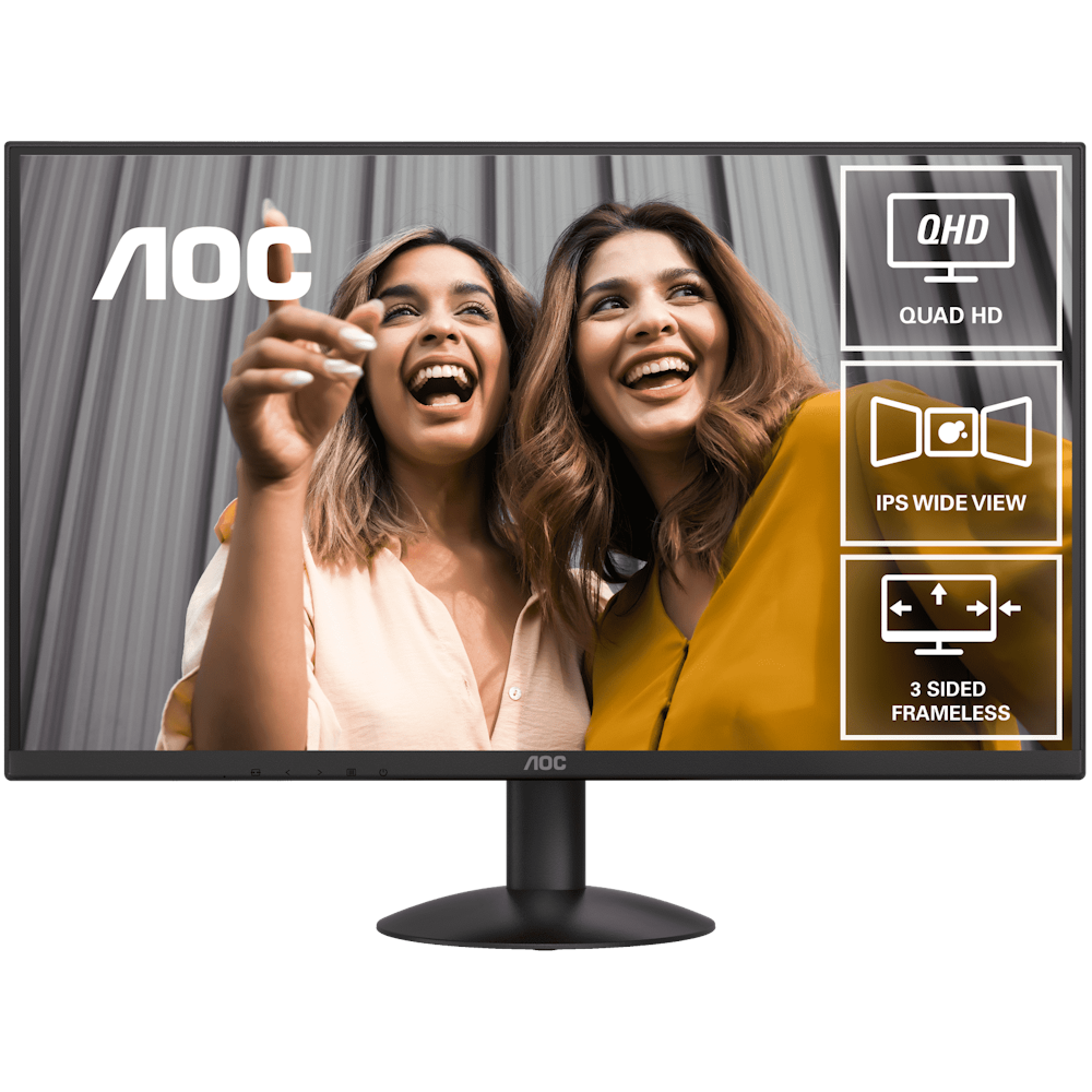 A large main feature product image of EX-DEMO AOC Q27B30E - 27" 1440p 75Hz IPS Monitor