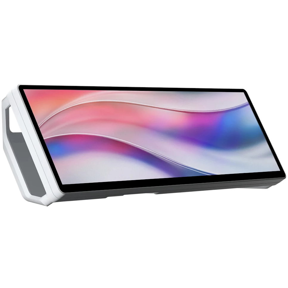 A large main feature product image of Corsair XENEON EDGE 14.5" Case-Mountable LCD Touchscreen (White)