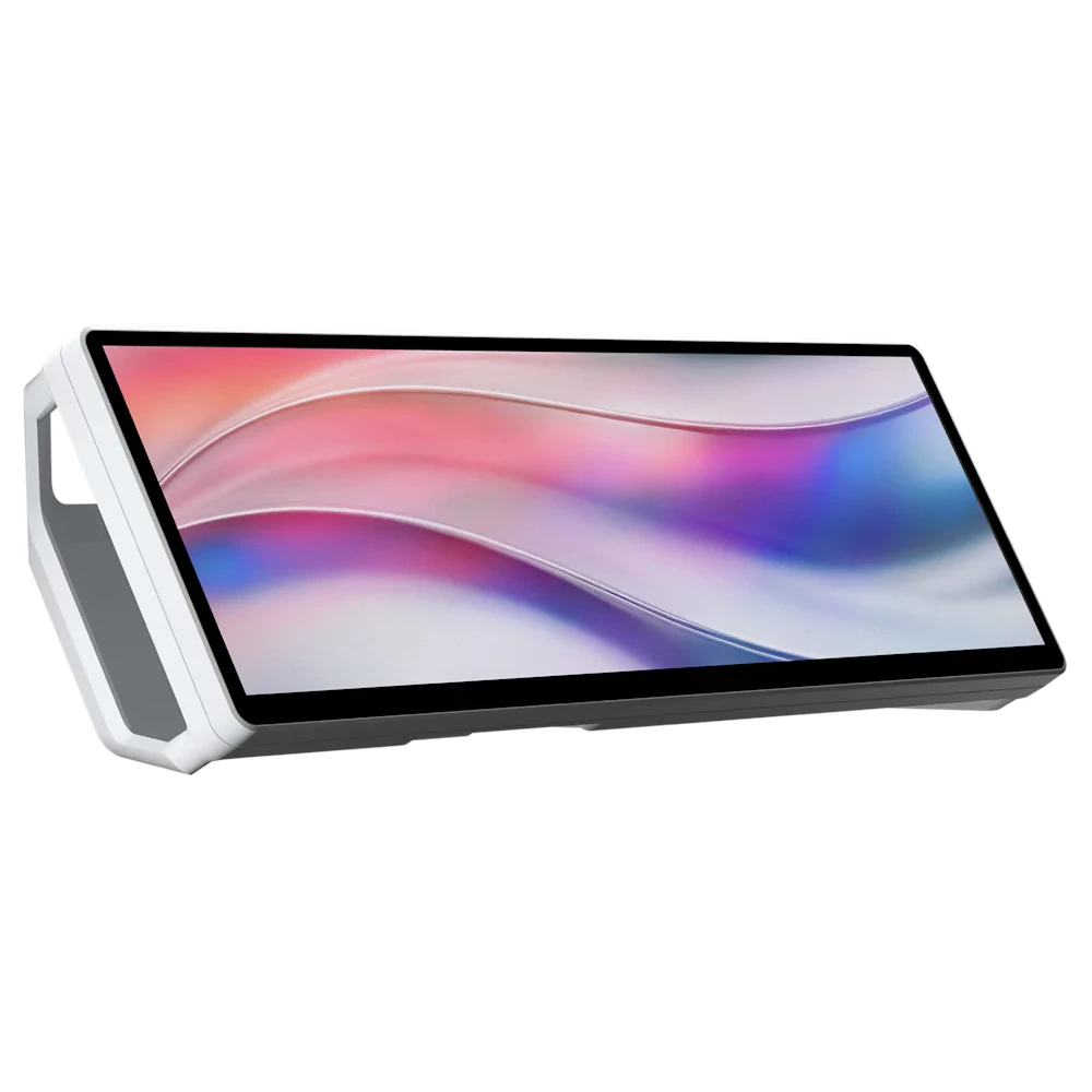 A large main feature product image of Corsair XENEON EDGE 14.5" Case-Mountable LCD Touchscreen (White)