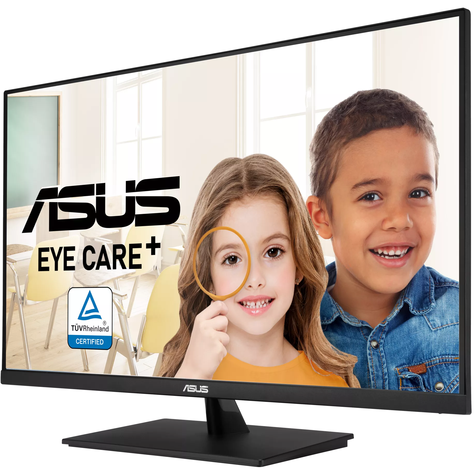 A large main feature product image of EX-DEMO ASUS Eye Care VP327Q - 32" 2160p 60Hz VA Monitor