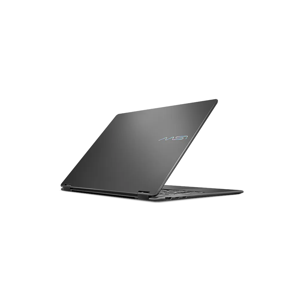 A large main feature product image of MSI Prestige 14 Flip AI+ (D3M) -14" OLED Touch, Ultra 9 386H, 32GB/2TB - Win 11 Notebook