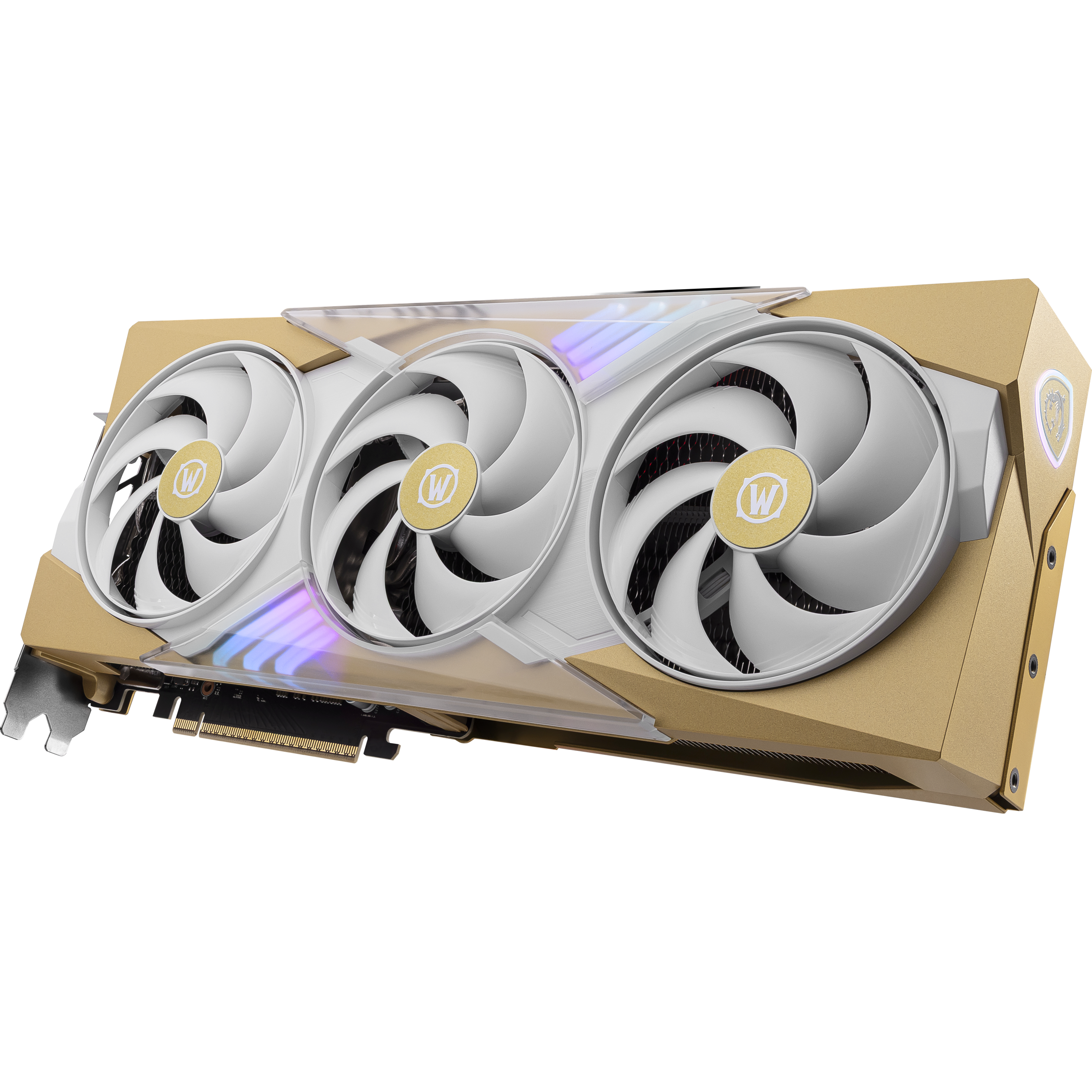 A large main feature product image of MSI GeForce RTX 5070 12GB GDDR7 World of Warcraft MIDNIGHT LIGHT EDITION OC