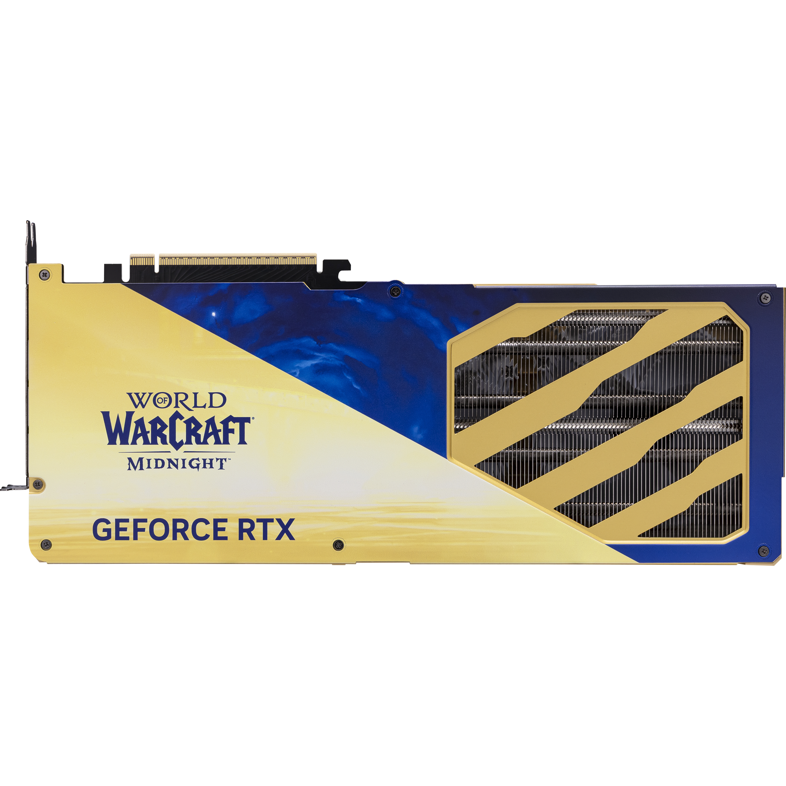 A large main feature product image of MSI GeForce RTX 5070 12GB GDDR7 World of Warcraft MIDNIGHT LIGHT EDITION OC
