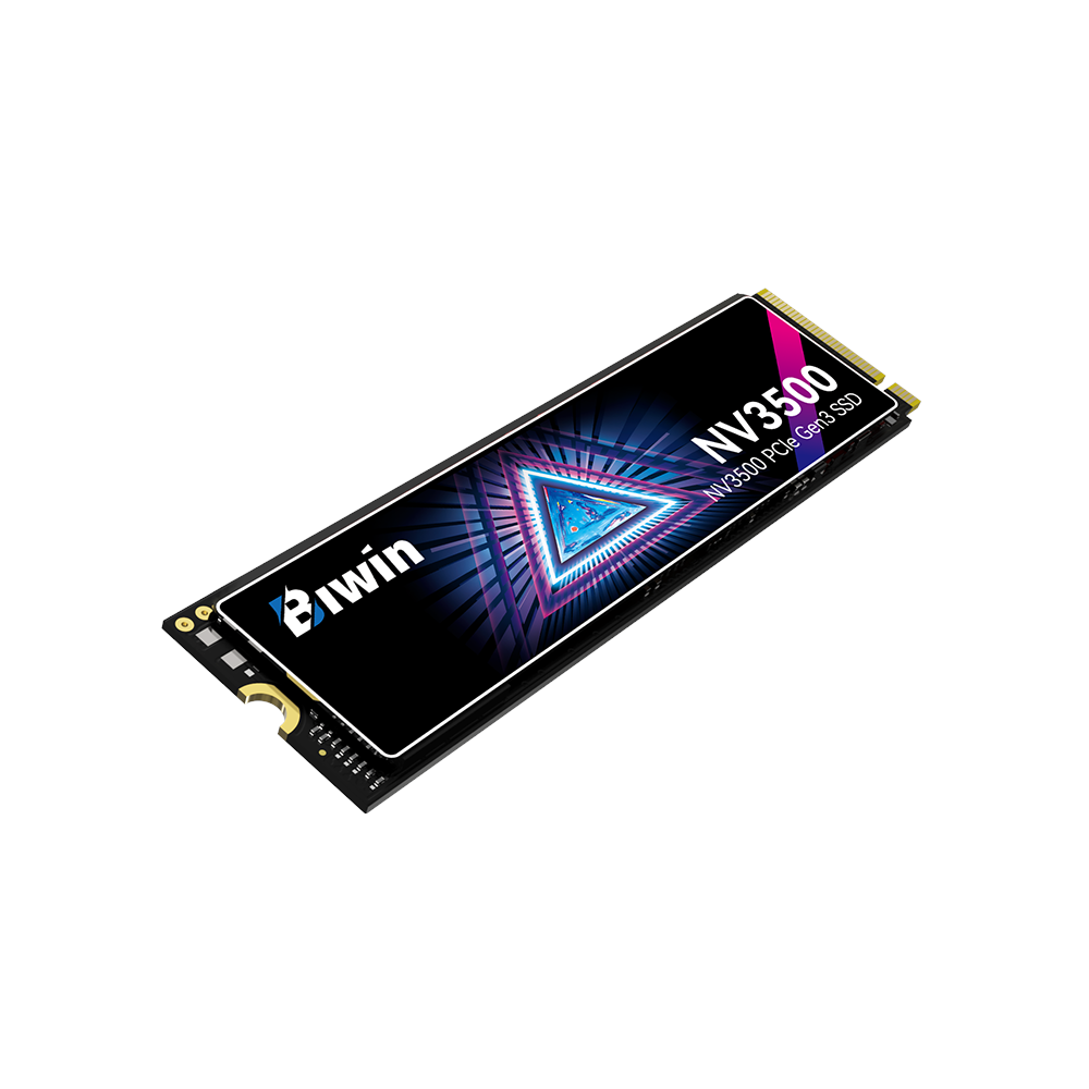 A large main feature product image of EX-DEMO BIWIN Black Opal NV3500 PCIe Gen3 NVMe M.2 SSD - 512GB